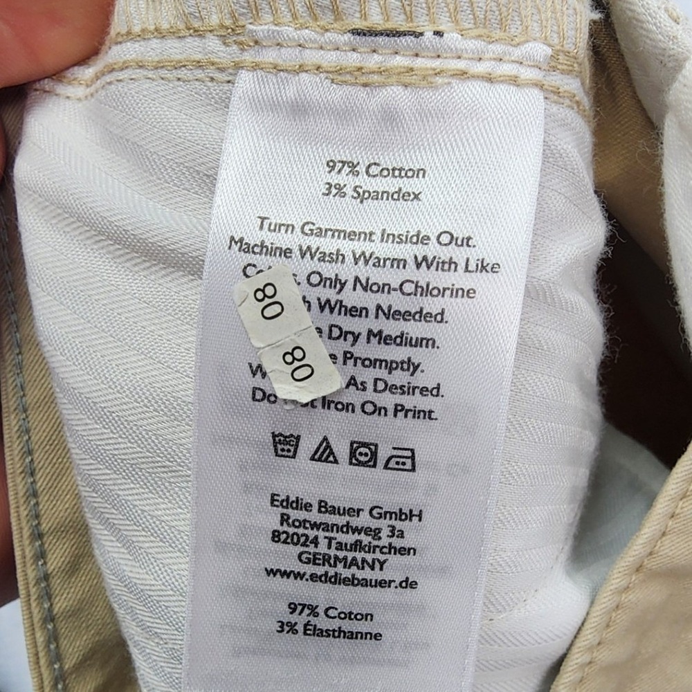 Eddie Bauer 4 Khaki Legendwash Stretch Boyfriend Chino Pants Prep Outdoor Casual - Picture 8 of 11
